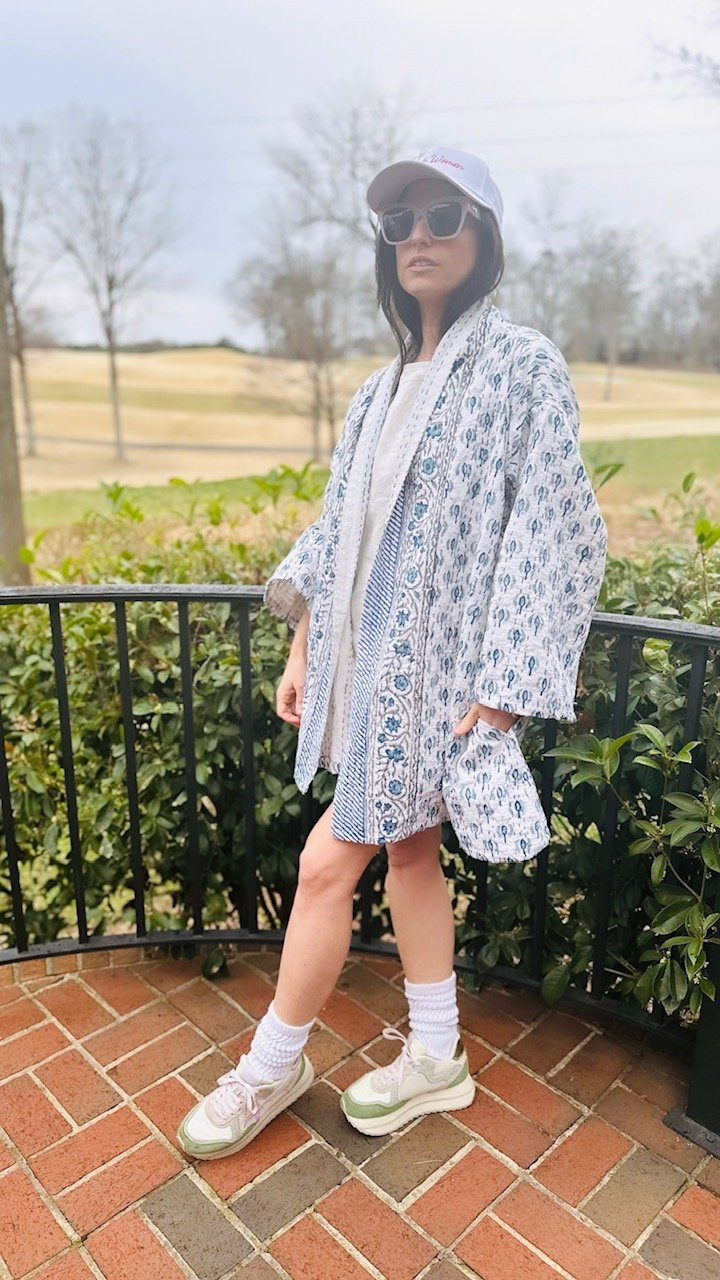 James Blanket: Domino Blue — ELEANOR JAMES BRAND | ELEANOR JAMES BRAND