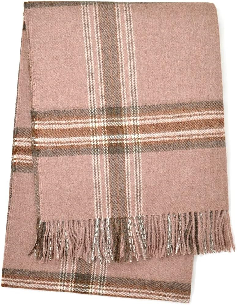 Alpaca Home | Tartan Plaid Alpaca Throw Blanket | 100% Baby Alpaca Wool in Natural Shades | 6.6 F... | Amazon (US)