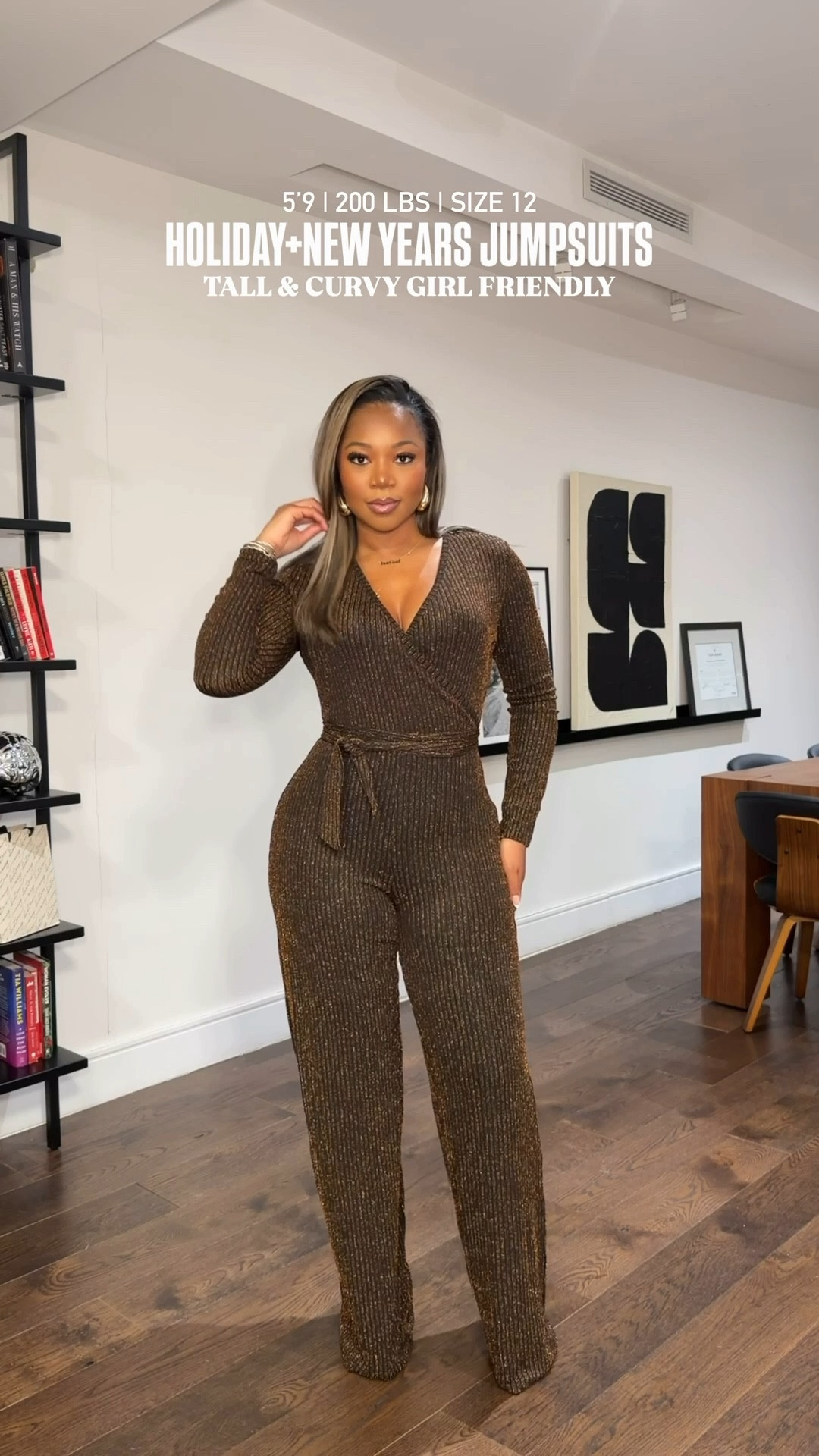 5’9 200 lbs wearing XL! + large in the Shapewear  love these jumpsuits!! They have incredible stretch and also hug you perfectly. Highly recommend grabbing my undergarments too! 

#LTKFindsUnder50 #LTKTall #LTKHoliday