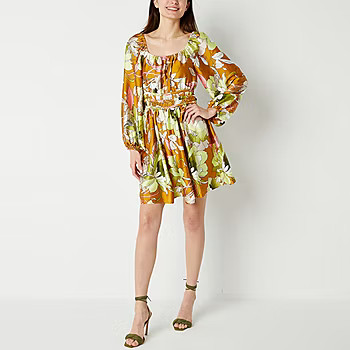 Ryegrass Long Sleeve Blouson Dress | JCPenney