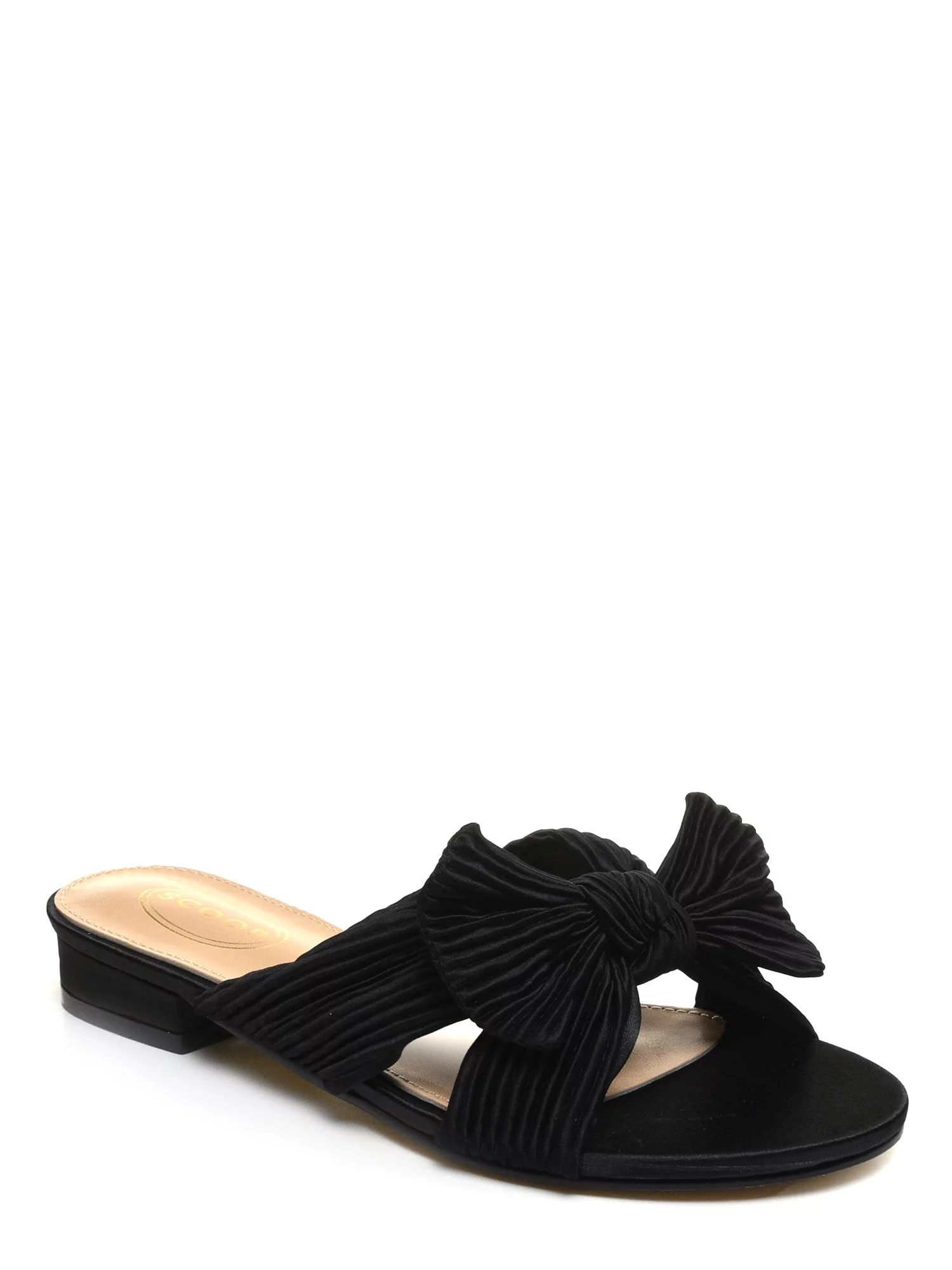 Scoop Women's Crinkle Bow Sandals | Walmart (US)