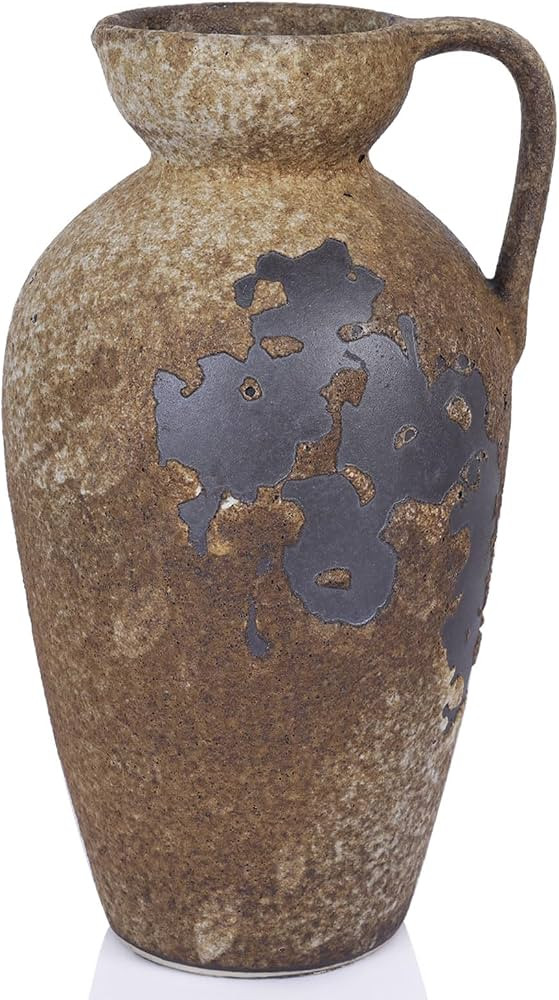 Wabi Sabi Rusty Vintage Vase, 11" Tall Wabi Sabi Decor Rustic Farmhouse Pottery Vase for Centerpi... | Amazon (CA)