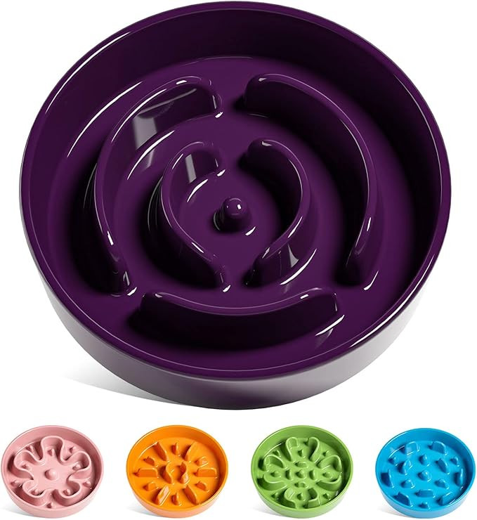 LE TAUCI Dog Bowl Slow Feeder Ceramic, Slow Feeding Dog Bowl Small Medium Large Breed, Puppy Slow... | Amazon (US)