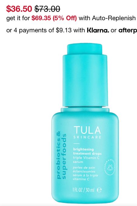 Nothing feels like Tula on the skin! This serum is really good for brightening skin

#LTKbeauty #LTKCyberweek #LTKGiftGuide