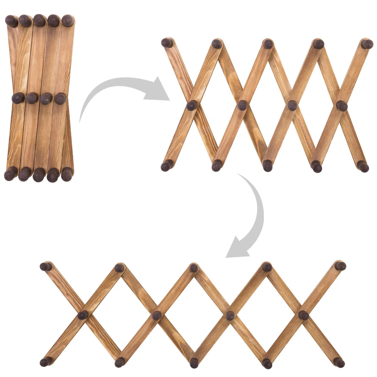 Amita Solid Wood Wall 14 - Hook Wall Mounted Coat Rack | Wayfair North America