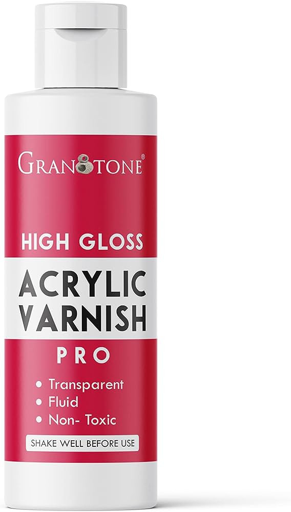 GRANOTONE Acrylic Artist's Varnish | Non-Yellowing | Non-Toxic | Anti-Crazing | High Gloss Finish... | Amazon (US)