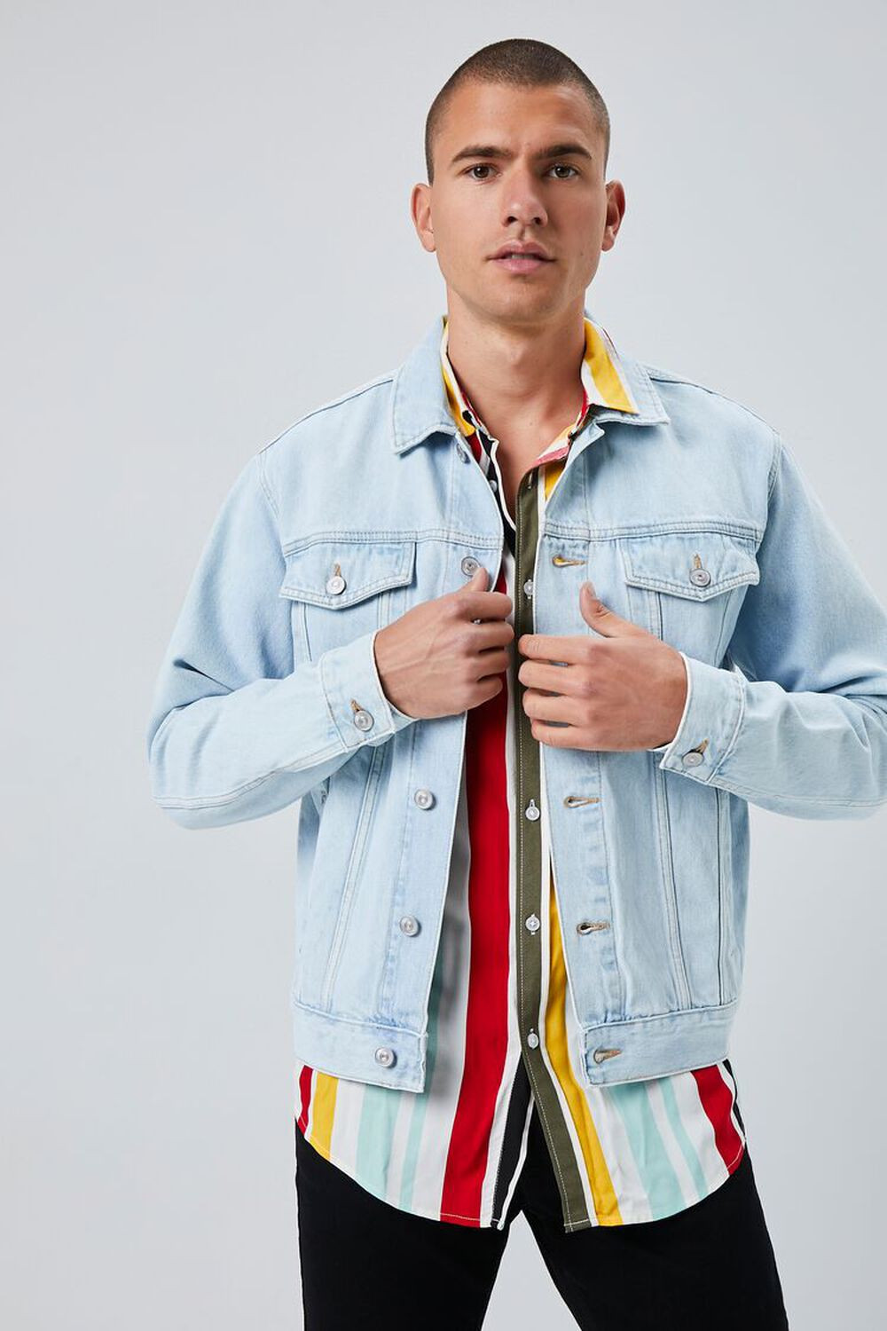 Denim Button-Up Jacket | Forever 21 (US)