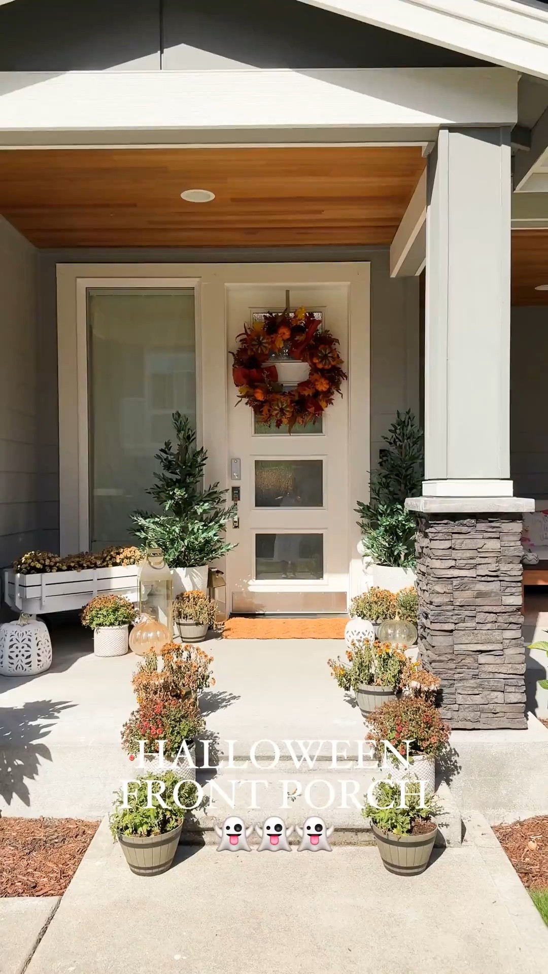 Last year’s Halloween porch was a boo-tiful one! 👻 We only get a handful of trick-or-treaters, and with how busy this year’s been, I might skip decorating altogether. Do you guys get a lot of trick-or-treaters? #halloweendecoration #frontporchdecor

Halloween decor, Halloween front porch with spiders, wreath, bats, garlands, candles, witch hats and pumpkins #LTKHoliday

#LTKHome #LTKSeasonal #LTKHalloween