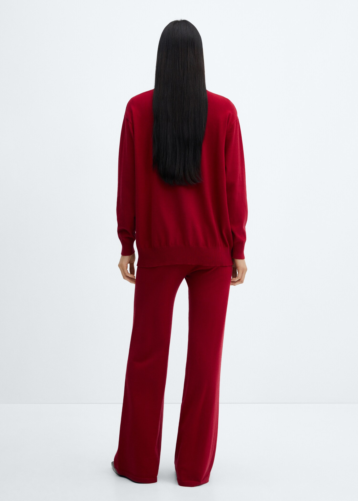 Knitted wideleg trousers - Women | MANGO USA | Mango (US/MX/AU)