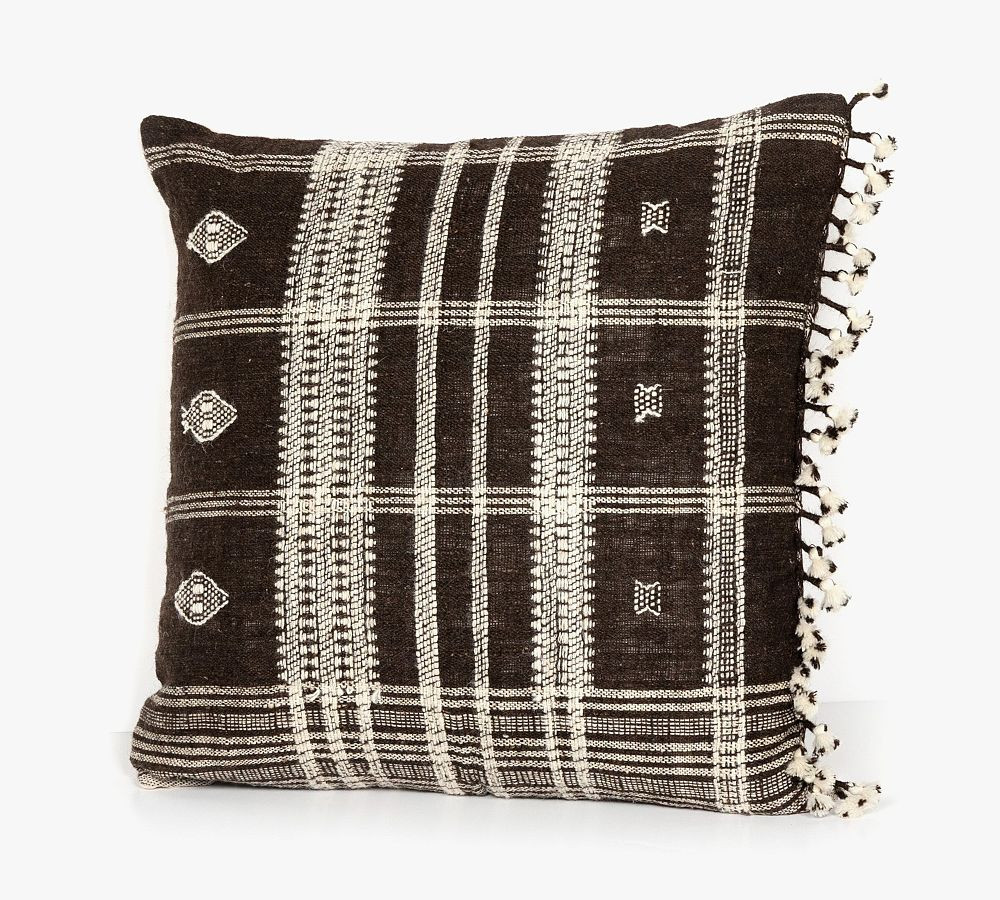 Suna Rustic Handwoven Pillow | Pottery Barn (US)