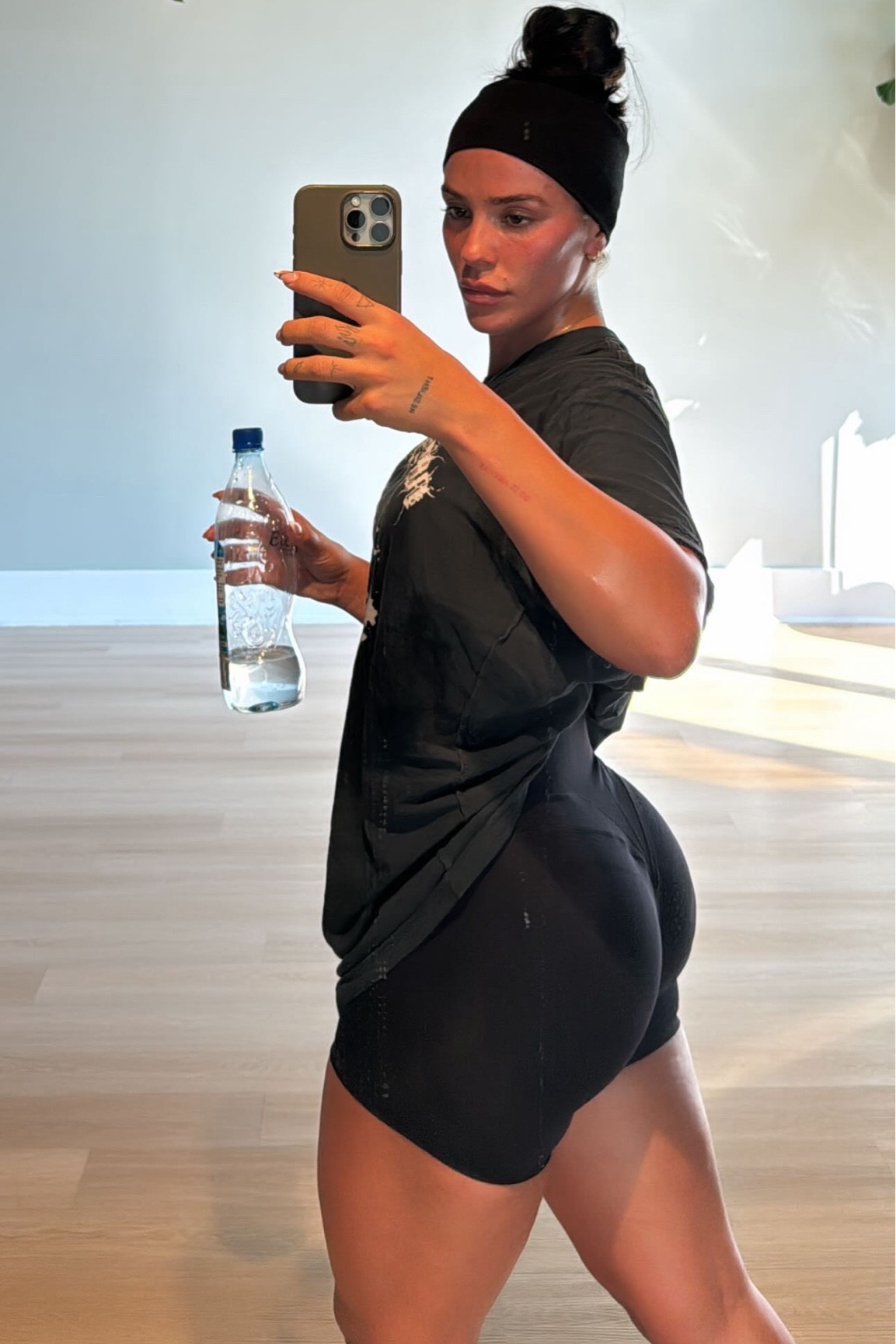 Wearing a size small 