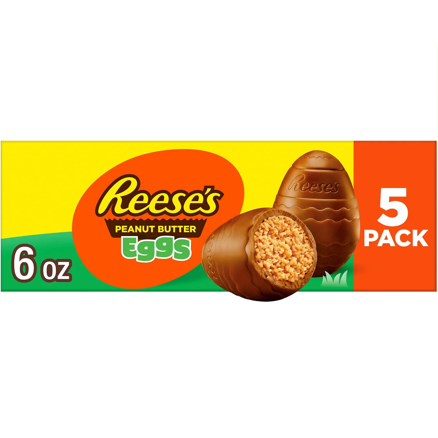 Reese's Milk Chocolate Peanut Butter Creme Eggs Easter Candy, Box 1.2 oz, 5 Pieces | Walmart (US)