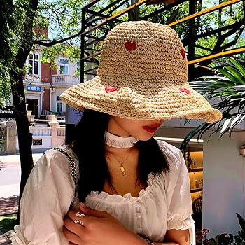 Women's Sun Hat Wide Brim Straw Hat Beach Hat Foldable Packable Summer Cap for Travel | Amazon (US)
