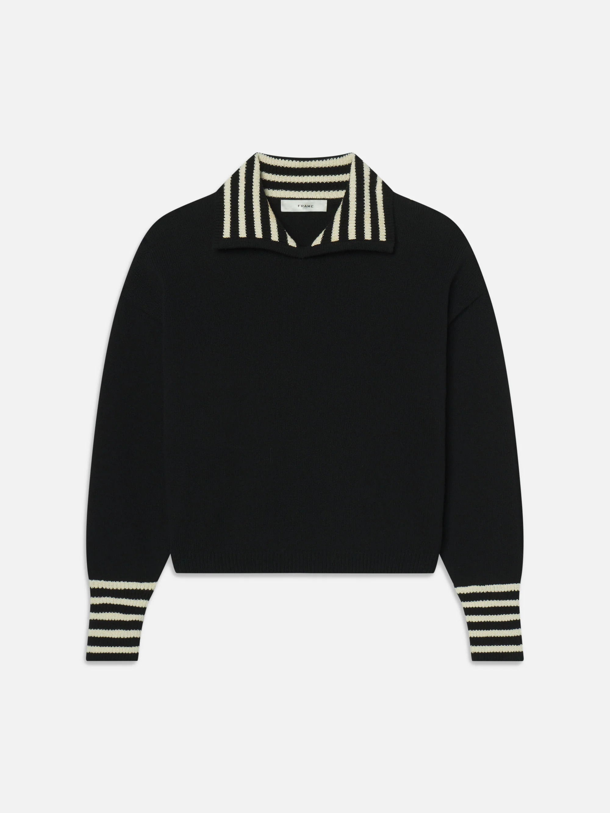 The Sailor Pullover -- Black Multi | Frame Denim