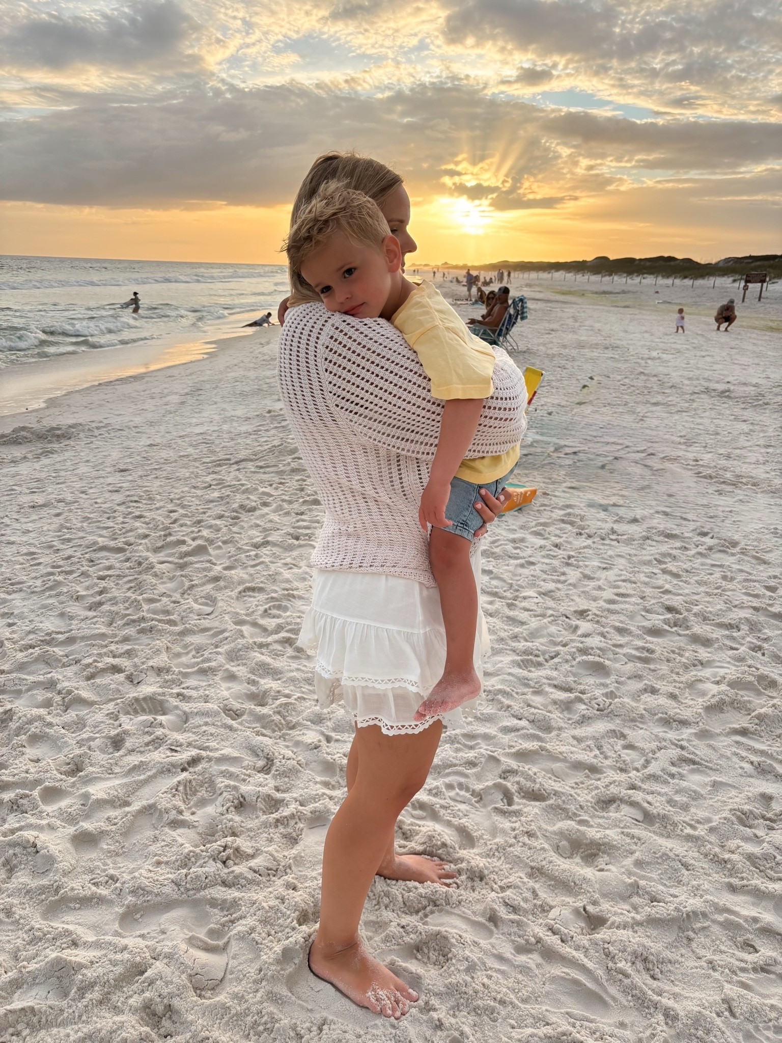 Beach outfit / cover up / beach photos / family photos / beige / beige mom / ruffle skirt / love shack fancy / target style

#LTKmomlife #LTKMidsize #LTKSwim