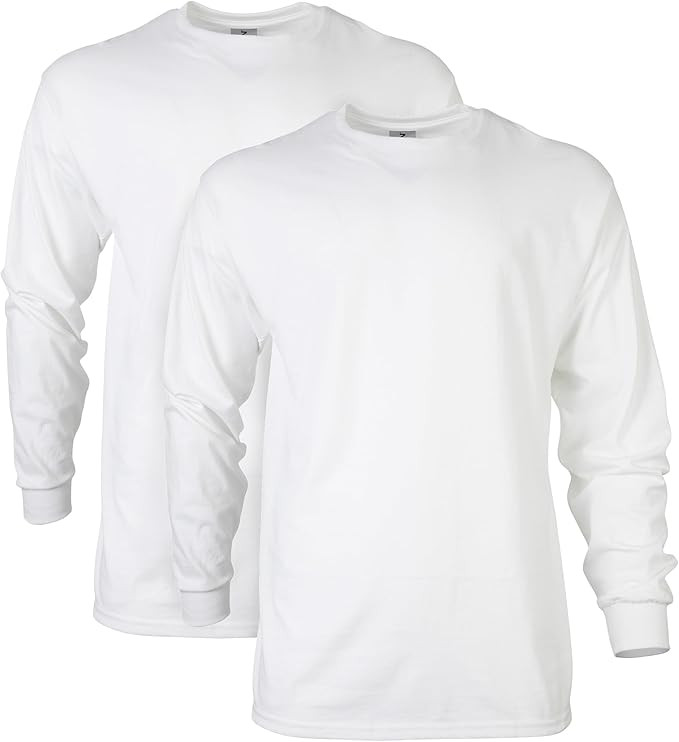 Gildan Unisex-Adult Ultra Cotton Long Sleeve T-Shirt, Style G2400, Multipack | Amazon (US)