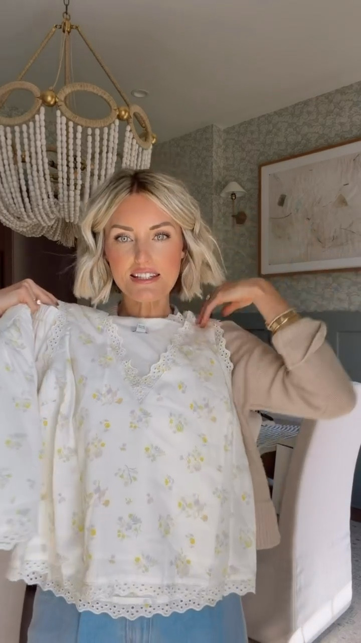 This yellow and white floral set! I love the lace trim detail on this! So feminine and perfect for spring. You can also easily mix and match with so many things in your closet! I bought a size S in both pieces!

Loverly grey, spring summer outfit ideas, matching floral set, Target fashion finds, affordable fashion women

#LTKSeasonal