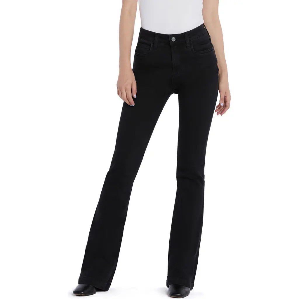 HINT OF BLU Rosa Flare Jeans in Black at Nordstrom, Size 29 | Nordstrom