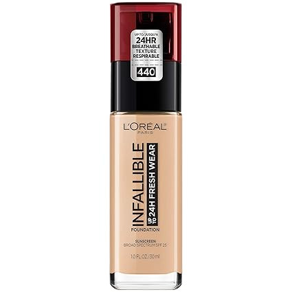 L'Oreal Paris Makeup Infallible Up to 24 Hour Fresh Wear Foundation, Natural Rose, 1 fl; Ounce | Amazon (US)