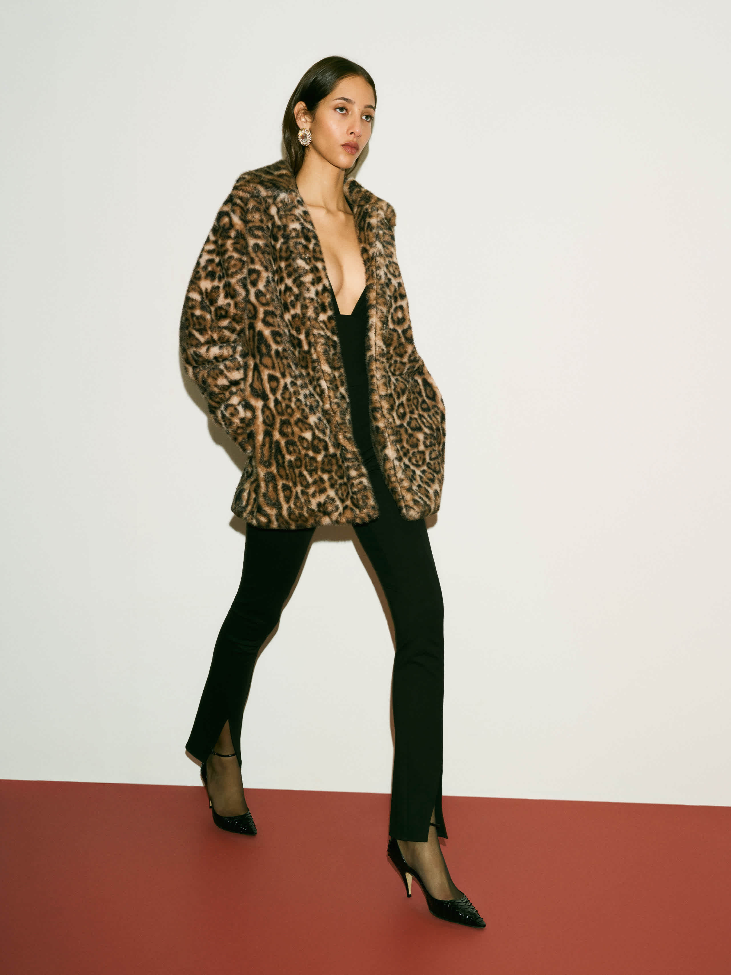 Reformation Sable Faux Fur Coat Brown Small | Reformation (Global)