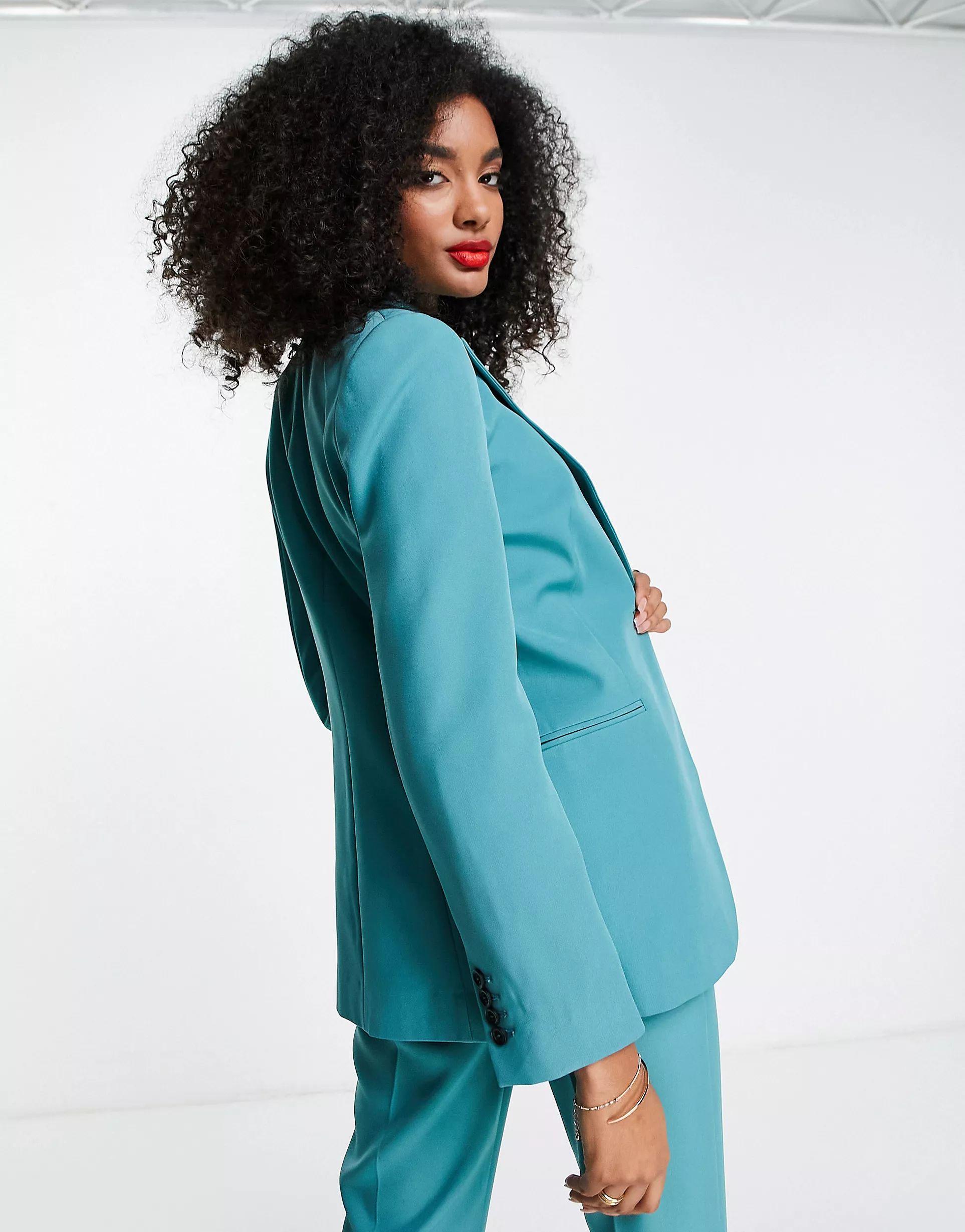 ASOS DESIGN - Blazer de costume - Bleu sarcelle | ASOS (Global)