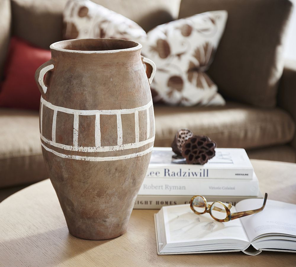Fairfax Handcrafted Terracotta Urn | Pottery Barn (US)