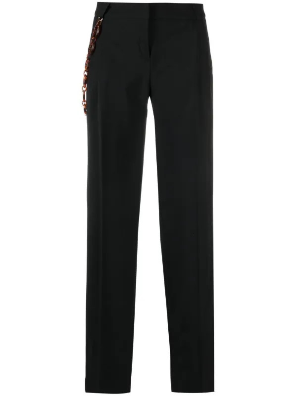chain-detail trousers | Farfetch Global