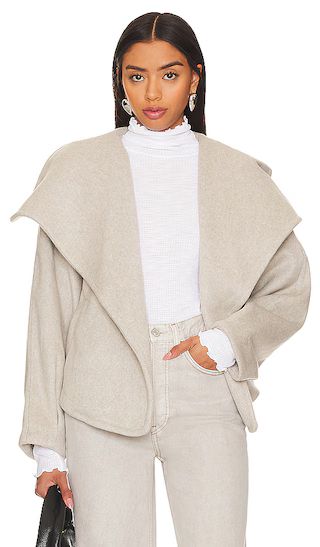 Mina Jacket in Heathered Coffee | Revolve Clothing (Global)