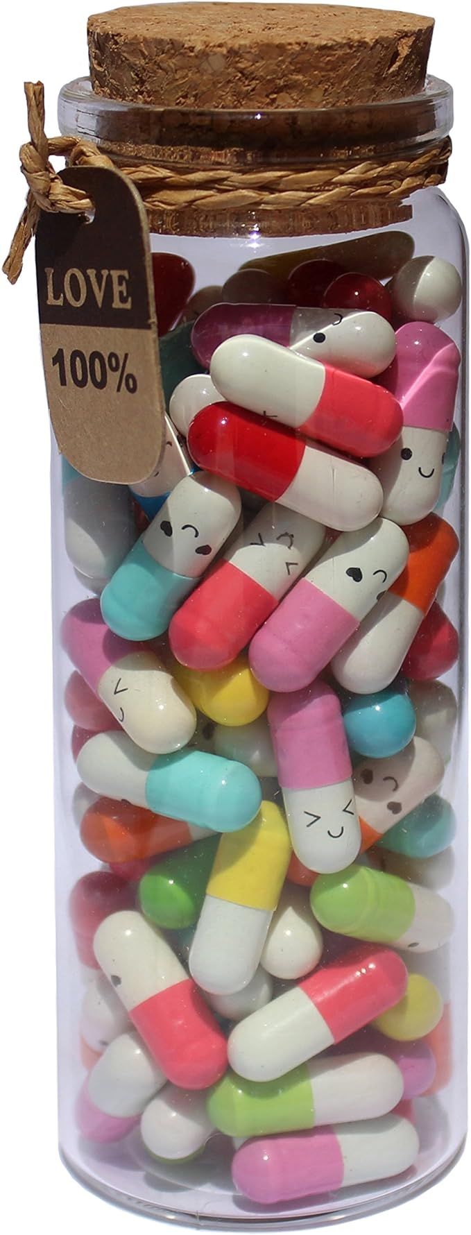 INFMETRY Capsule Letters Message in a Bottle (Mixed Color 90pcs) | Amazon (US)