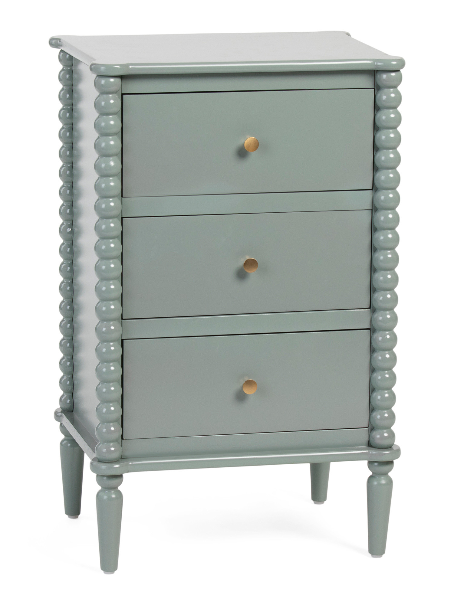 32in 3 Drawer Spindle Leg Nightstand | TJ Maxx