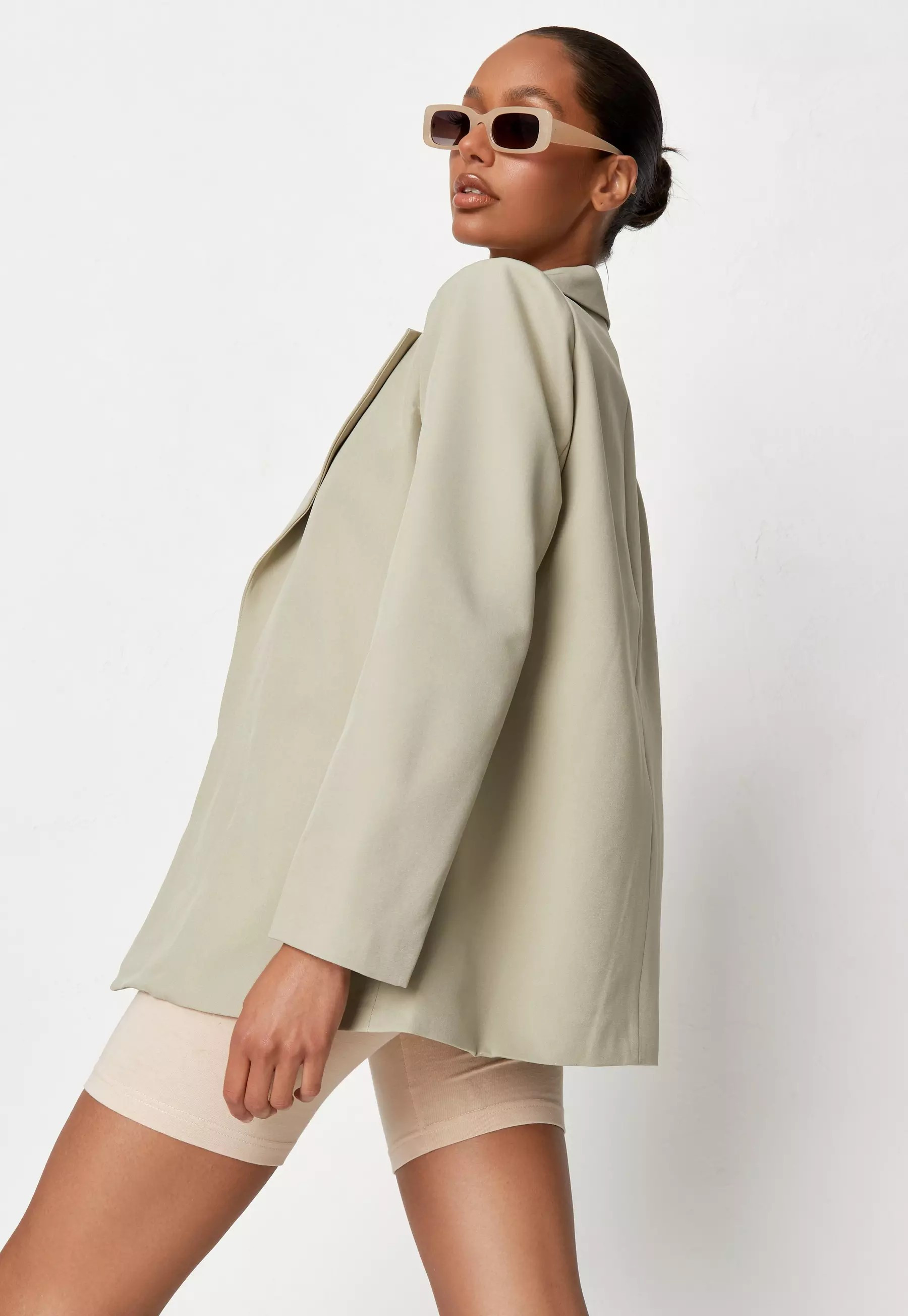 Sage Co Ord Tailored Boyfriend Blazer | Missguided (US & CA)