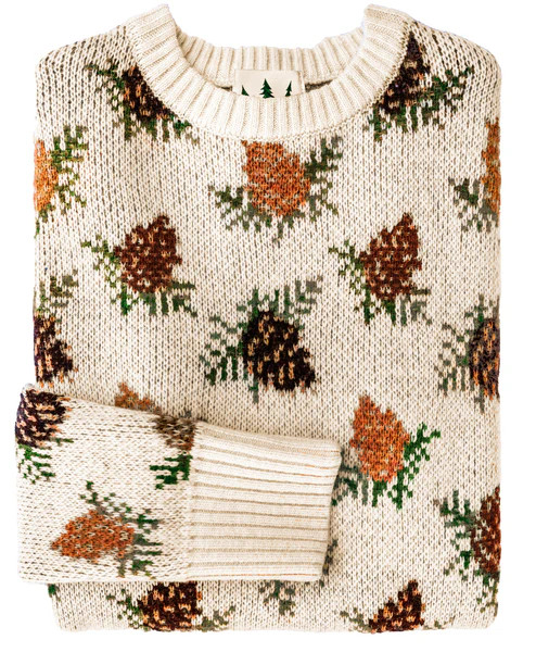 Woodland Pine Sweater- Cream | Kiel James Patrick