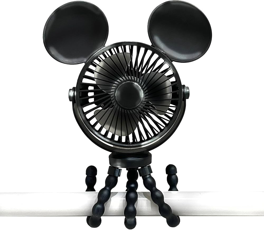 J.L. Childress Disney Baby Mickey Mouse Stroller Fan, Tripod Clip On Fan for Baby & Kids with 3 S... | Amazon (US)
