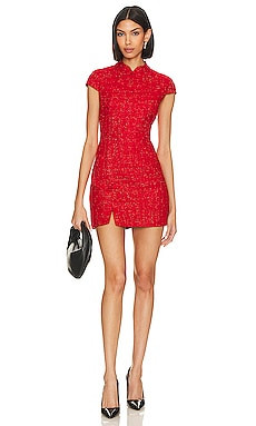 SAU LEE Natasha Dress in Red from Revolve.com | Revolve Clothing (Global)