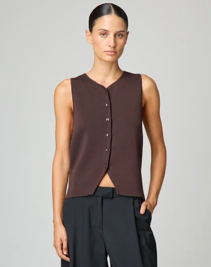 Button Up Knit Vest | Glassons (Australia)