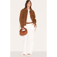 White Linen Blend Tailored Straight Leg Trousers | PrettyLittleThing IE