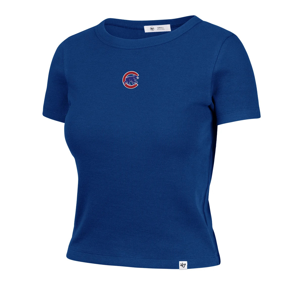 CHICAGO CUBS MICRO EMB '47 BABY RIB TEE WOMENS | '47Brand