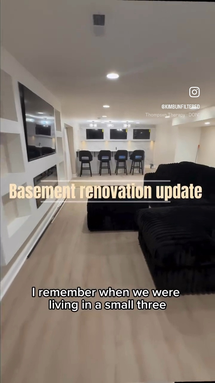 From scripting it to living it. ✨ This basement renovation is a full-circle moment. I remember when we turned a basement room into a shared bedroom for the boys. Now we’re creating a space that reflects the vision I once wrote down. Proof that when you write it, believe it, and work toward it, it can become your reality.

If you want it slightly more home-focused for LTK shoppers:

From vision to reality. Basement renovation update featuring quartz countertops, black cabinetry, and modern finishes. A reminder that the things you write down and work toward can truly manifest.

#LTKHome #LTKstorytime