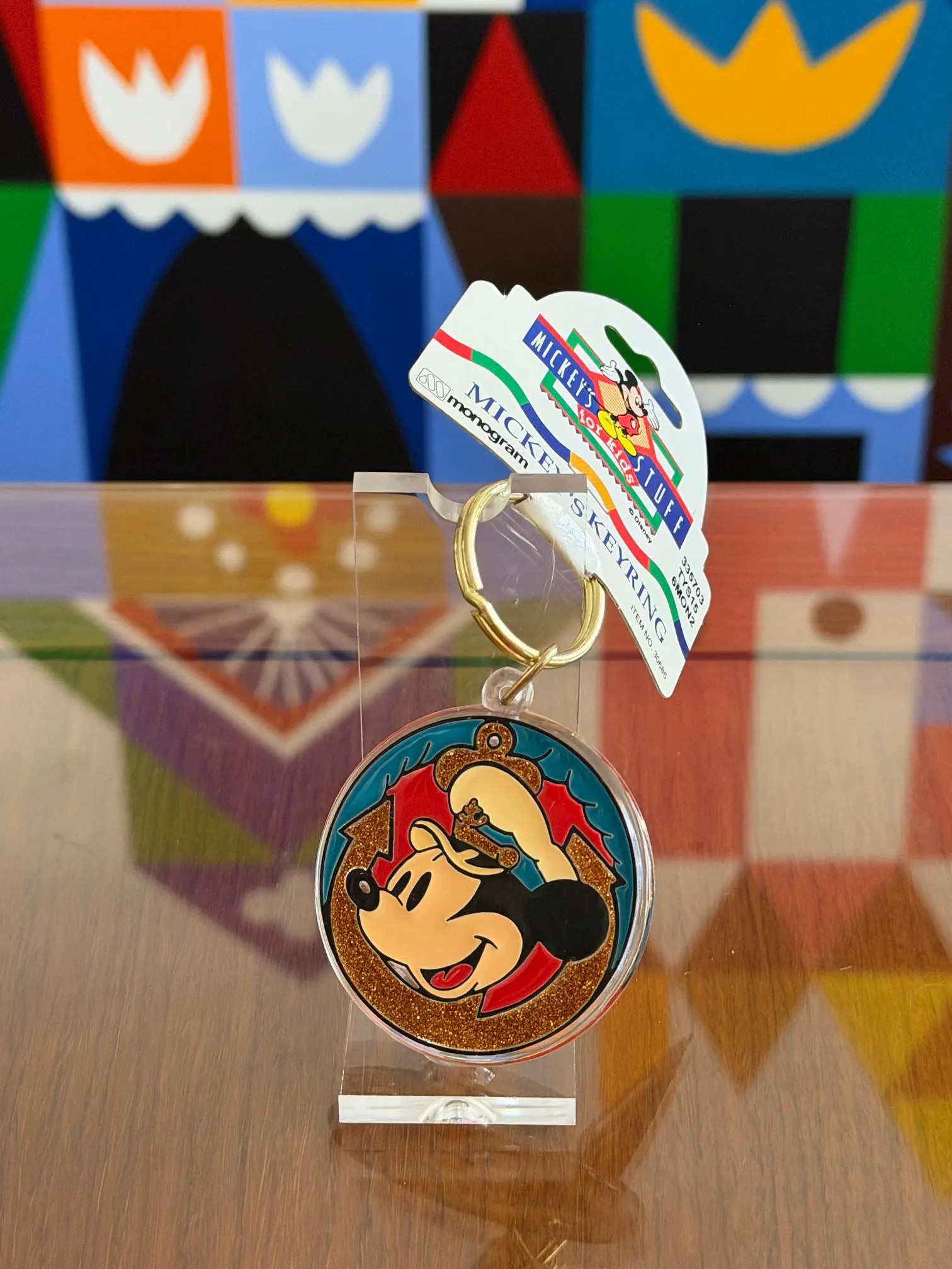 Glitter Acrylic Captain Mickey Mouse New Old Stock with Original Tag Vintage Disney Keychain | Etsy (Global)