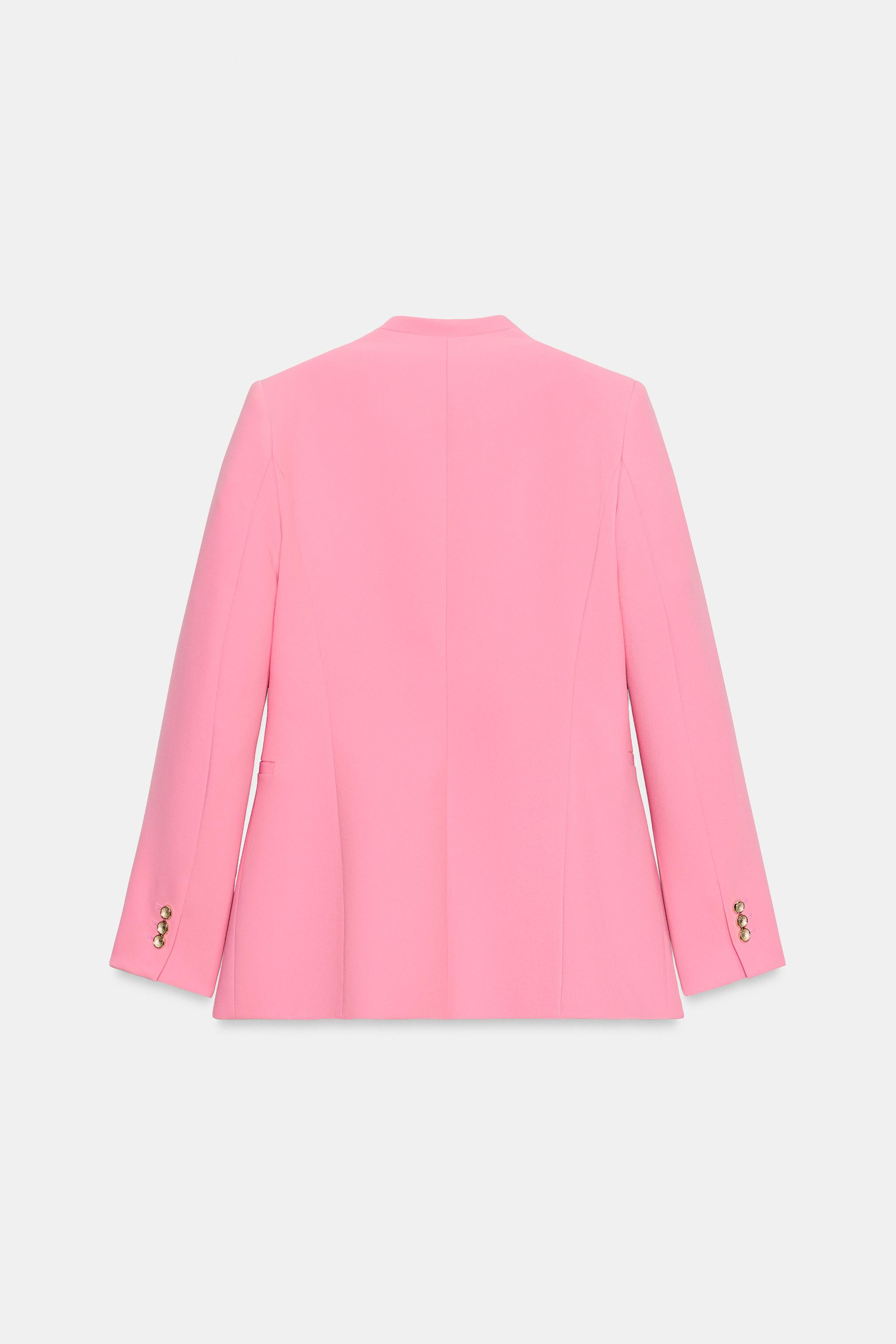 COLLARLESS FITTED BLAZER | Zara UK