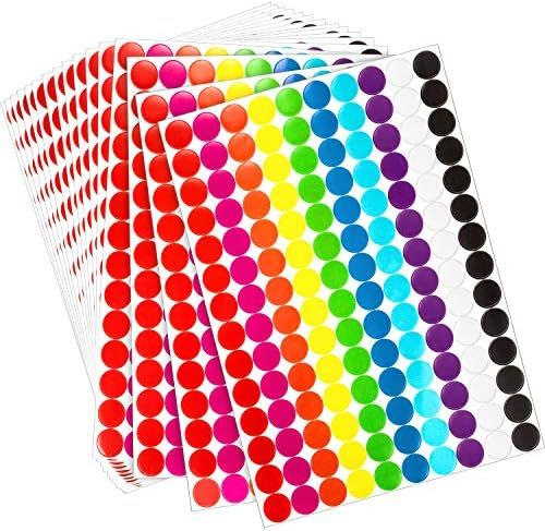 Amazon.com : 1050 PCS Color Coding Labels Circle Dot Stickers,10 Color Style Colorful Coding Labe... | Amazon (US)