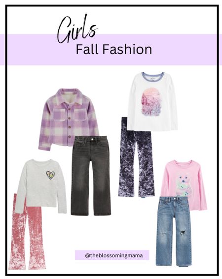 Girls Fall Fashion 💖 

Outfit options my 8 year old has chosen to add to her fall wardrobe. Flared bell bottoms, some long sleeves, and a flannel shacket! 



#LTKstyletip #LTKkids #LTKsalealert