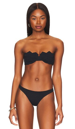 Imani Bikini Top in Black | Revolve Clothing (Global)