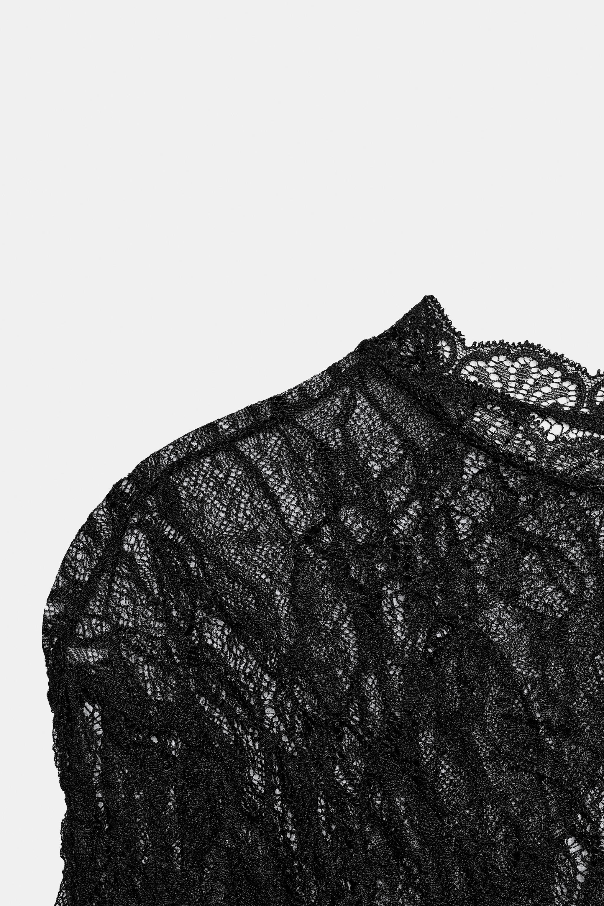 LACE BODYSUIT WITH LONG SLEEVES | Zara UK