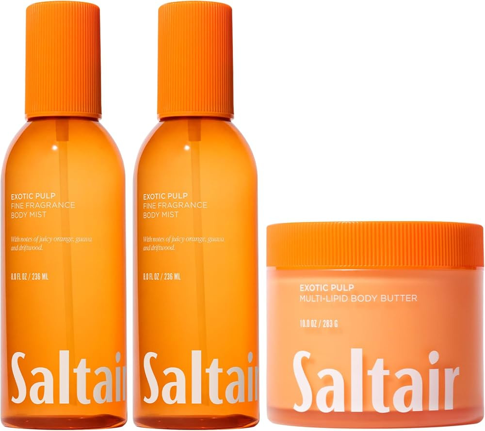 Saltair Exotic Pulp Body Mist 2-Pack & Multi-Lipid Body Butter Bundle \u2013 Fine Fragrance Mist ... | Amazon (US)