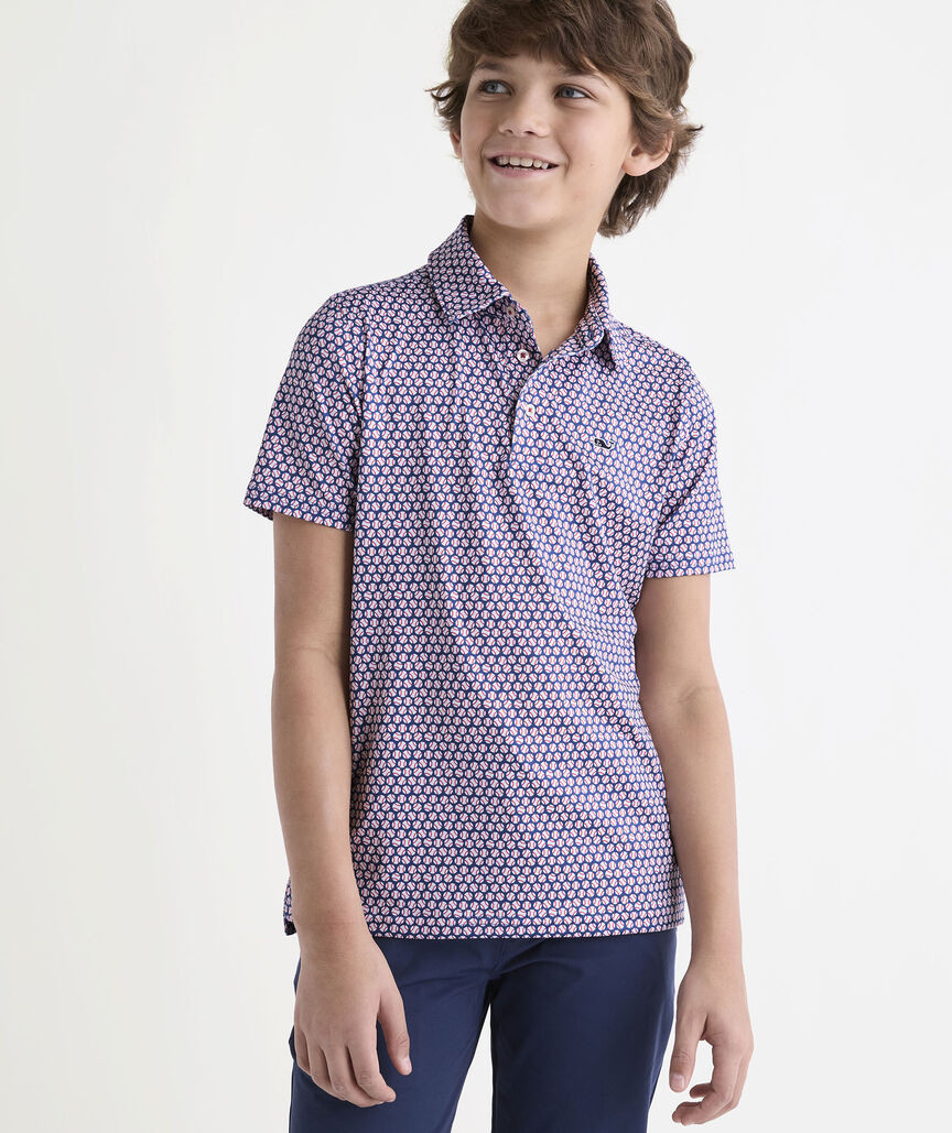 Boys' Performance Printed Sankaty Polo | vineyard vines