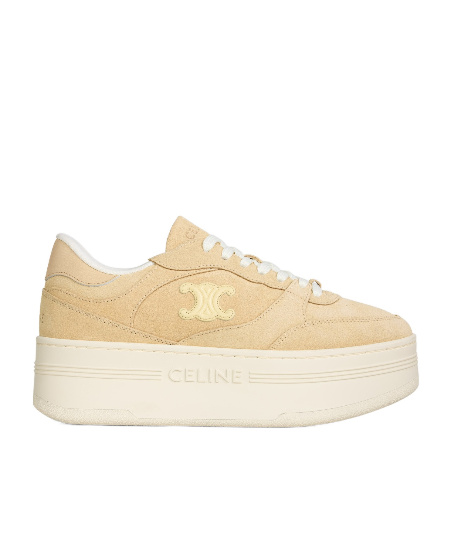 BLOCK WEDGE SNEAKER IN SUEDE CALFSKIN AND CALFSKIN | Senser US