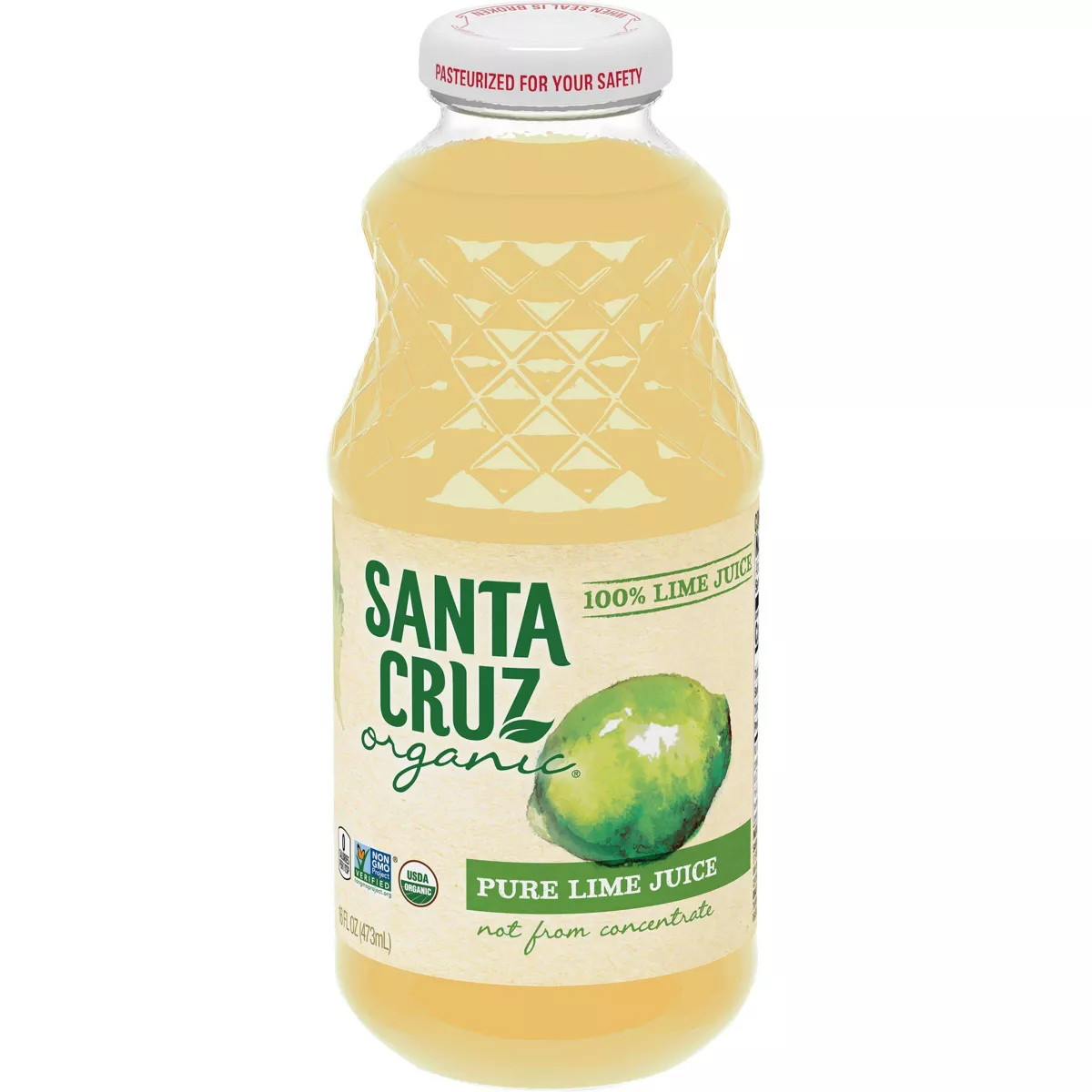 Santa Cruz Organic 100% Pure Lime Juice - 16 fl oz Bottle | Target