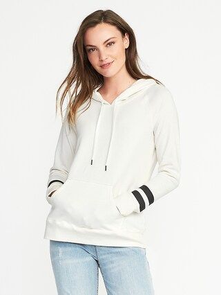 Old Navy Womens Relaxed Fleece Pullover Hoodie For Women Creme De La Creme Size L | Old Navy US