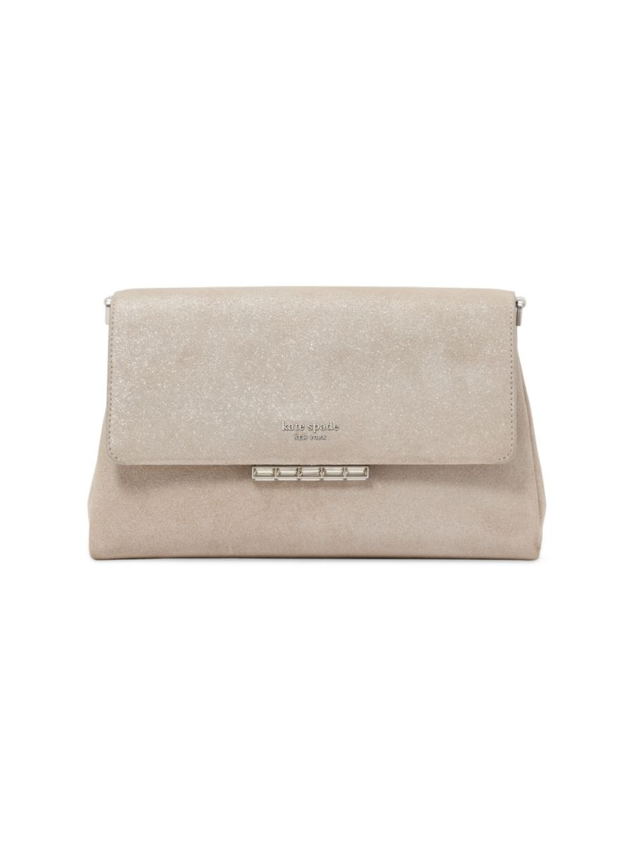 Grace Glitter Suede Clutch | Saks Fifth Avenue
